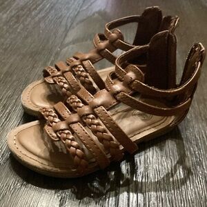 Brown Kids Gladiator Sandals